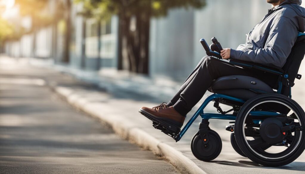 電動輪椅的防傾倒功能